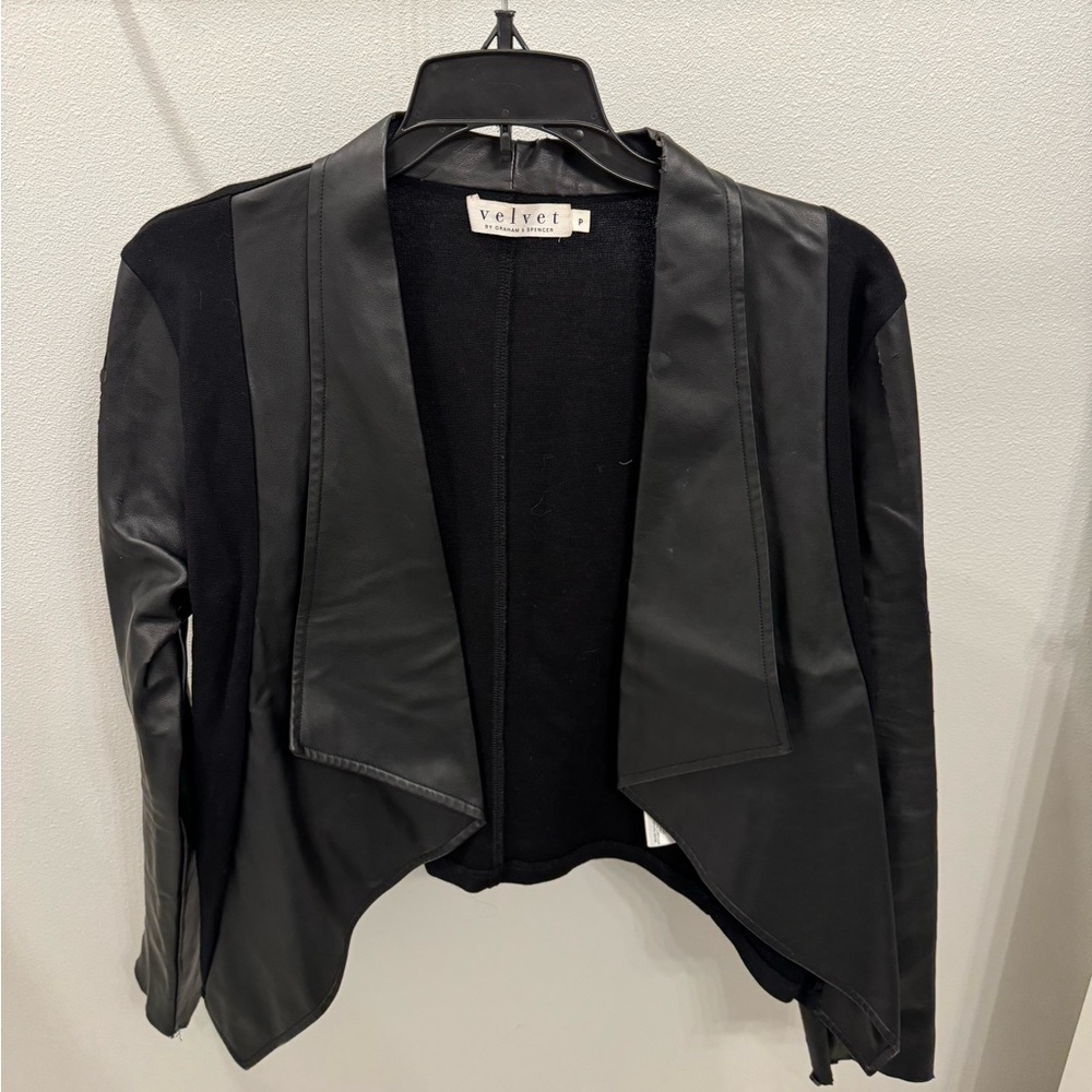 Velvet Multi Material Coat